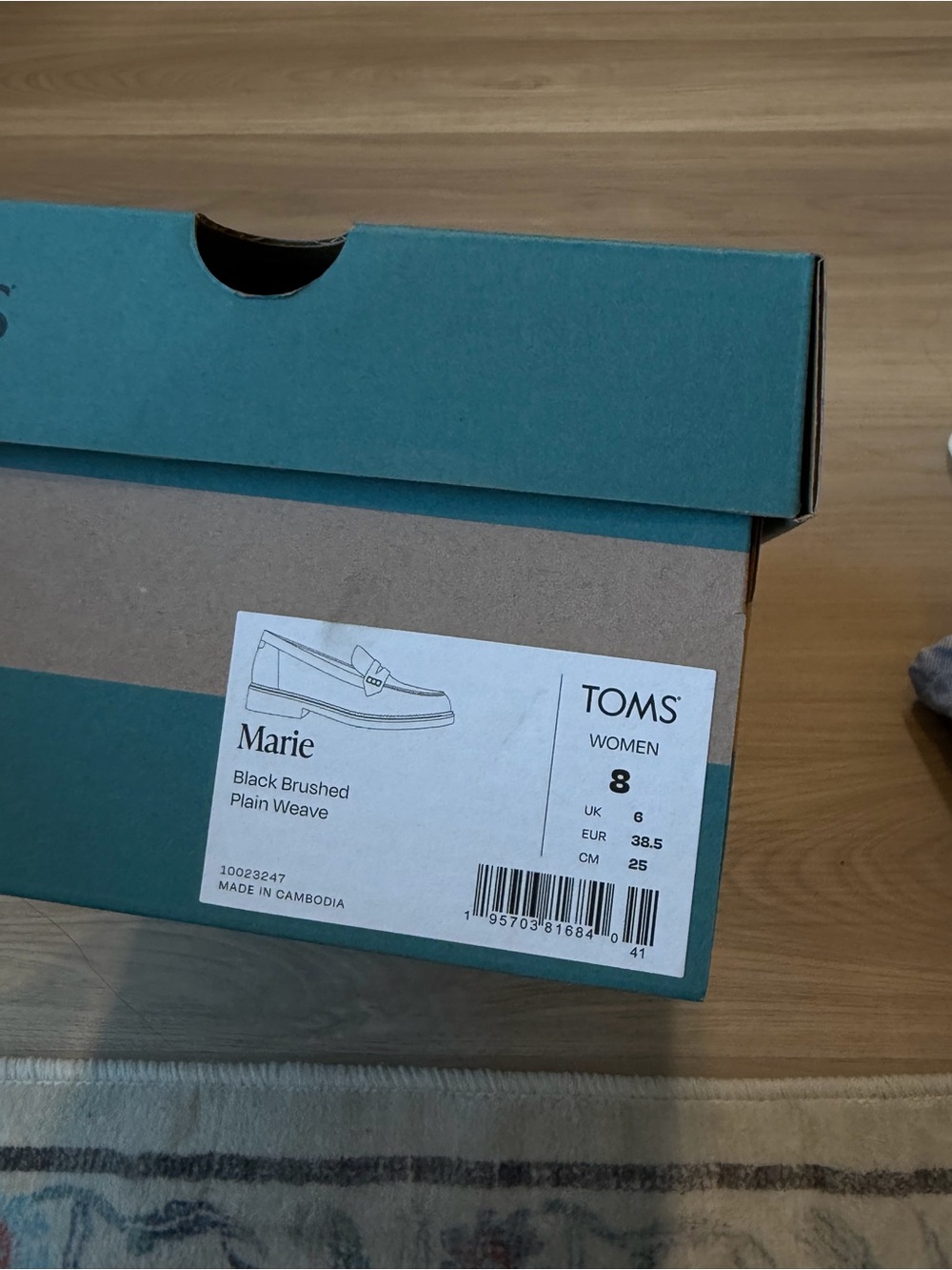 TOMS Black Canvas Penny Loafer - Picture 5 of 5